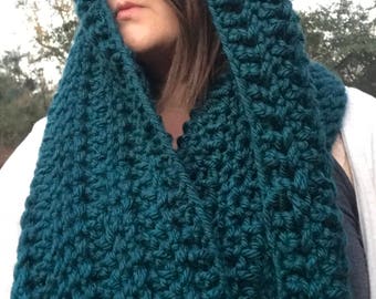 Turquoise Infinity Chunky Scarf