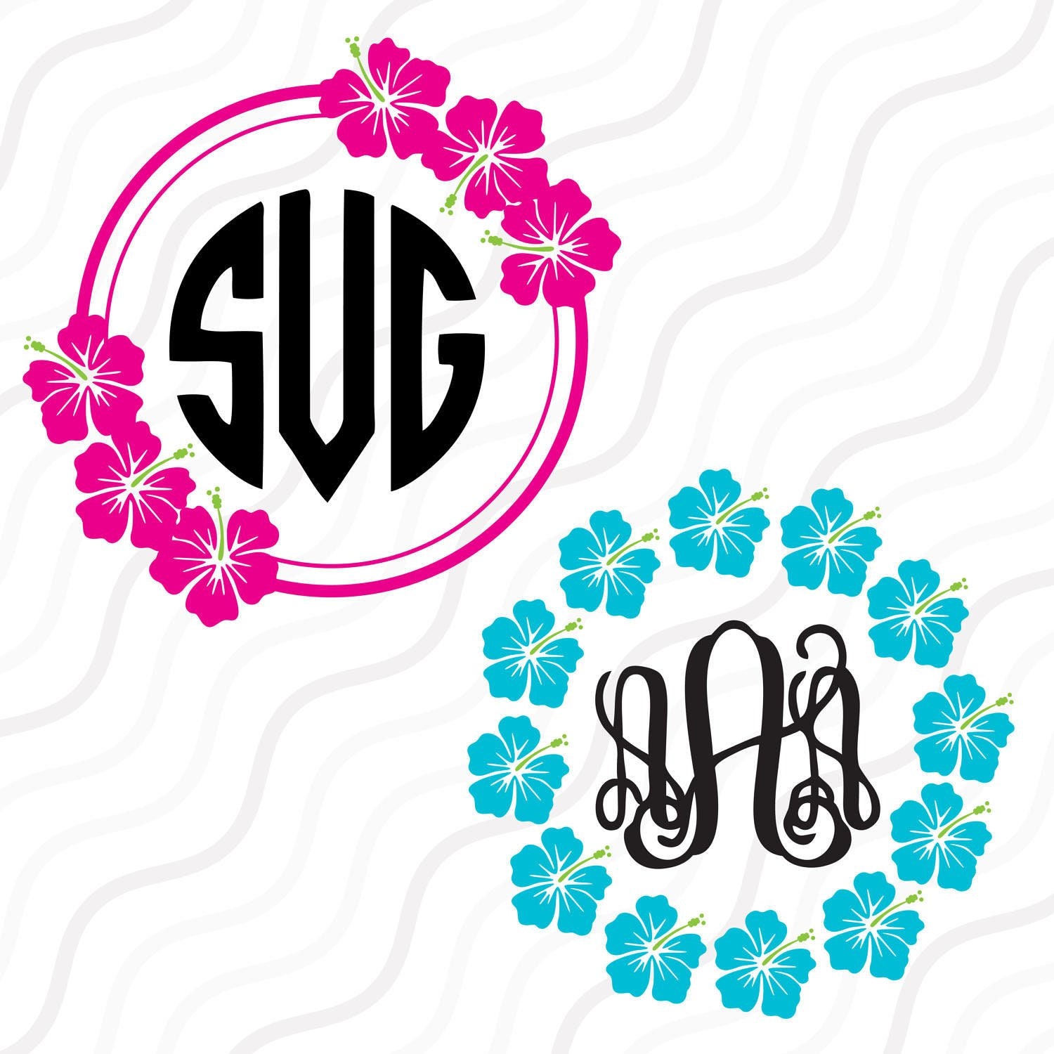 Free Free 158 Monogram Silhouette Flower Svg SVG PNG EPS DXF File