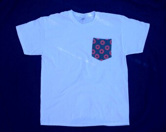 Men's Fishman Donut Pocket Tee in White - Mens Fishman Tshirt Fishman Shirt Phish / You Enjoy My Shirt