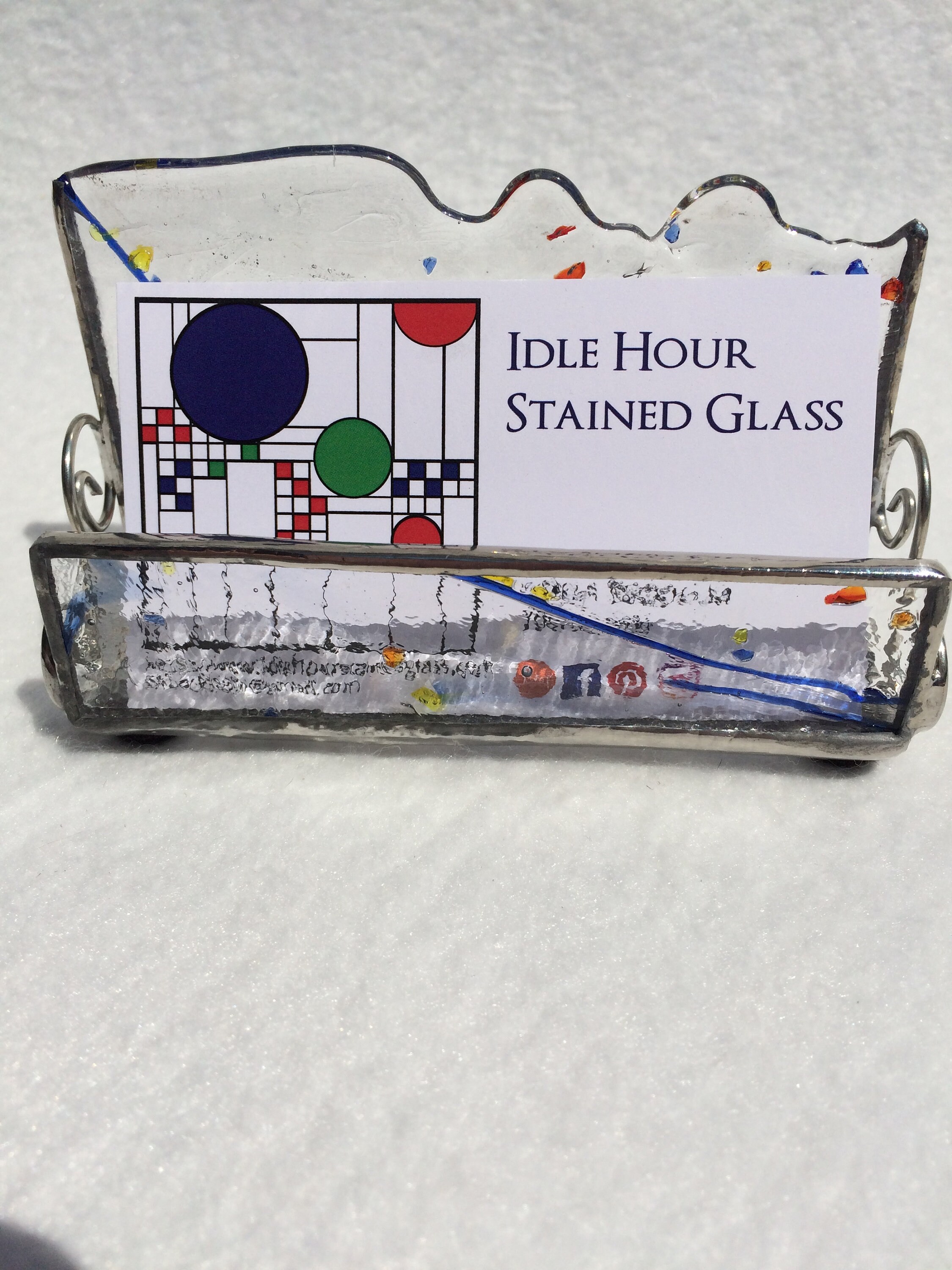 Stained Glass Business Card Holder Business Card Holder
