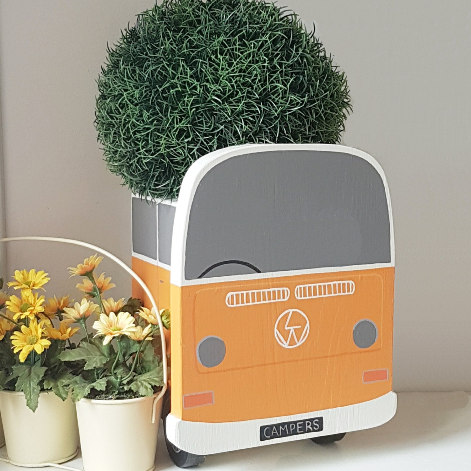 Personalised Planter Bay Campervan Plant Holder Camper Gift