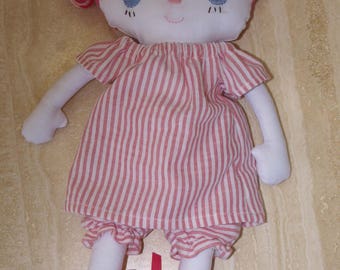 Pink haired stuffed doll