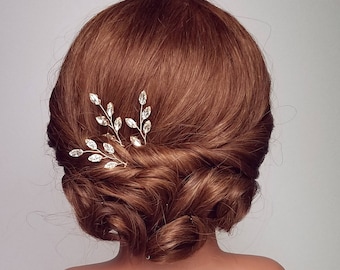 Wedding Hair Piece, Rhinestone Vine Hair Comb, Bridal Hair Pieces, Vine Hairpieces, Bridal Accessory, Branch Hairpiece, Vine Hair Pin