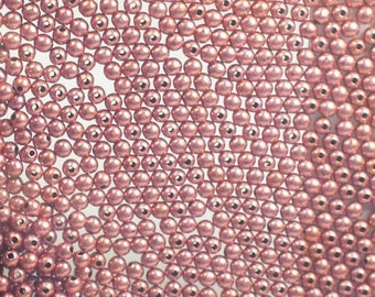 Genuine Copper Beads 2mm Round Bead 200 pcs. GC-181
