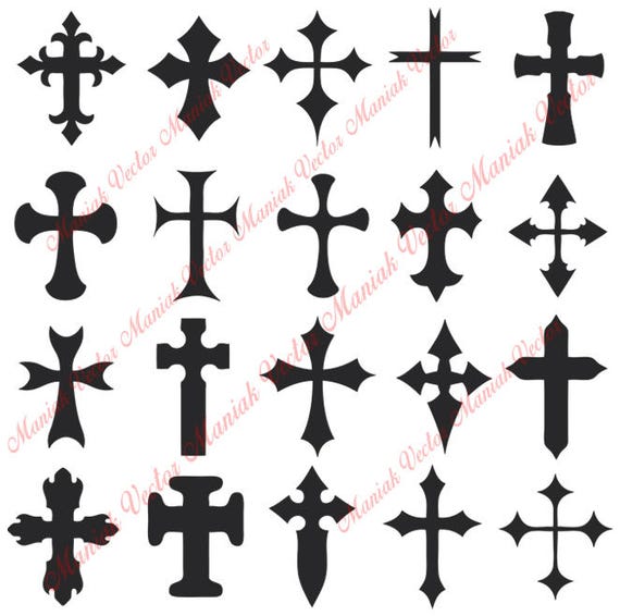 Download Instant Download Cross Svg Cross Silhouette Files