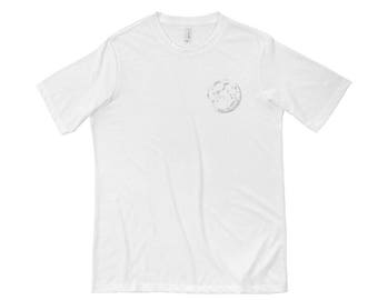 White Moon Short Sleeve T-shirt