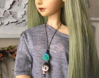 BJD Skullz 'n' Roses Necklace (SD 1/3 SD13 SD16 Feeple60)