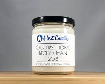 Realtor Gift Realtor Closing Gift Personalized Housewarming Gift New Home Gift Congratulations Housewarming Candle House Warming