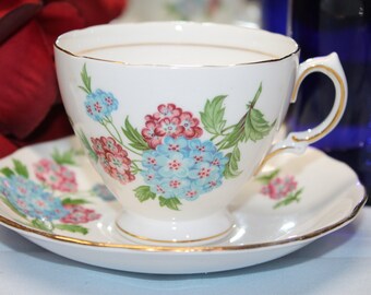 ROYAL VALE Bone China Teacup and Saucer Set.