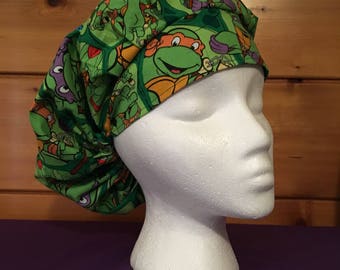 Women’s adjustable bouffant surgical scrub hat.