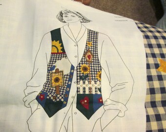 Dream Spinners Springtime Vest Panel--sizes XS (6-8) to L (18-20)--New