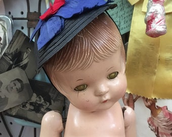A Simple Little Antique Doll Hat