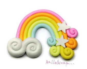 Rainbow polymer scrapbooking cardmaking X 1 (ref.310). *.