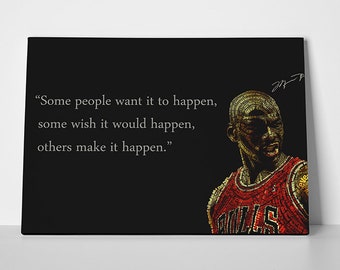 Michael Jordan Poster Quote 23 or Canvas