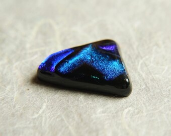 Dichroic Fused Glass Focal Cab Bead Pendant Necklace