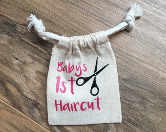 Baby's 1st Haircut Keepsake Pouch--Great Baby Shower gift