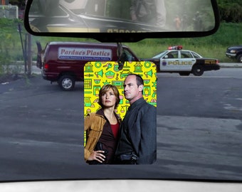 Law and Order SVU car Air Freshener Olivia Elliott tv APPLE scented gifts for him Boyfriend gift for her Girlfriend Funny Air Fresheners
