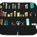 Super Size Zip Around Knitting Needle Case Organizer - choose your fabric - 30 pockets clear see-thru notions zipper pouch