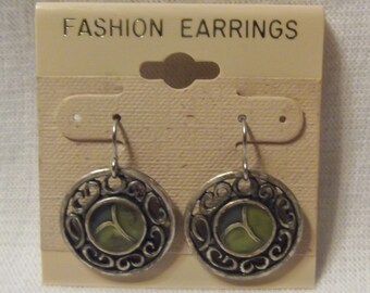 Dangle Enamel Pierced Earrings