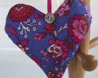 Lavender-filled Hanging Heart Decoration