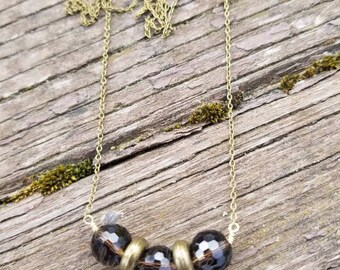 Faceted Smoky Quartz Necklace