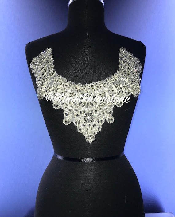 Emma Crystal Neckline Applique