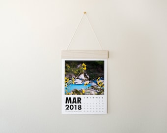 2018 Traveler's Calendar | Utah Bucket List | Modern | National Parks | Backcountry | Wilderness | Desk Calendar | Wall Calendar