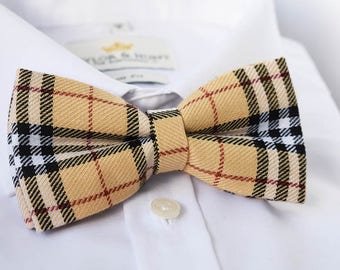 burberry nova check bow tie