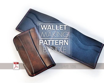 Slim leather wallet patterns/leather card holder patterns/free