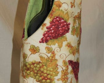 Grapes and Wine Bottle Carrier