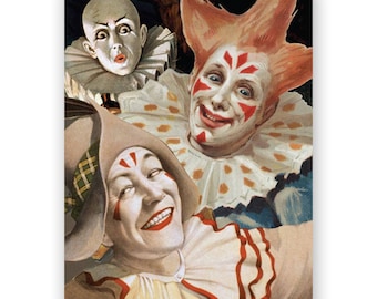 Scary Clowns Birthday Card