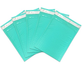 6" x 9" Teal Blue Padded Bubble Mailer Envelope - Lightweight Waterproof Self Adhesive Sealing Shipping Supplies - Protect Fragile Items