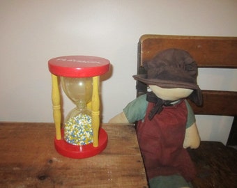 Vintage PLAYSKOOL Hourglass EggTimer Children's Hourglass Toy Nursery Decor