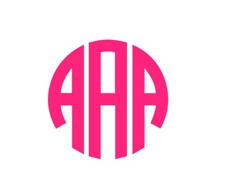 Custom Circle Monogram