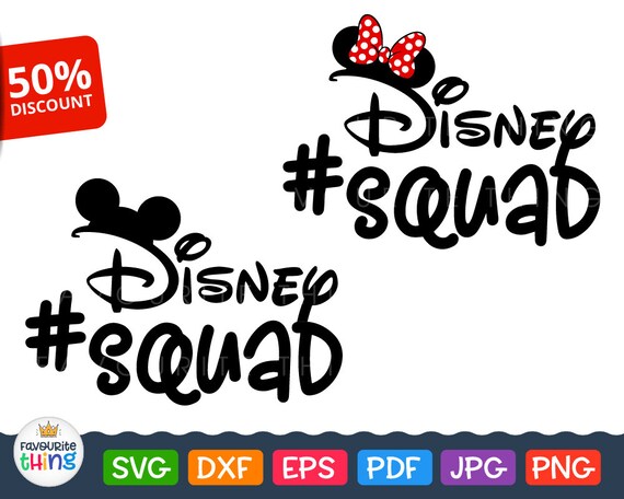 Download Disney Squad Svg Cut File DisneySquad Clip Art for T-shirs