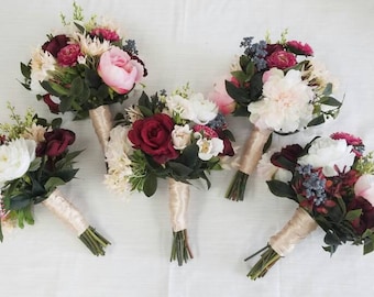 Bridesmaid Bouquet, Wedding Bouquet, Silk Flower Bouquet, Wedding Flowers, Bouquet, Flower Bouquet