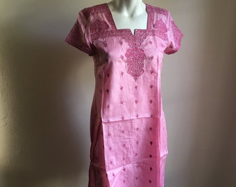 Indian Silk Embroidered Top • Indian Embroidered Tunic • Bohemian Rare Tunic