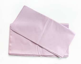 Vintage bed sheet fabric - Bedsheet fabric - Pink Heavy cotton - 1950s