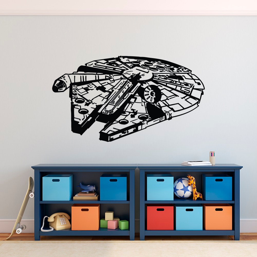 Millennium Falcon Wall Decal Star Wars Decal Wall Decal Star