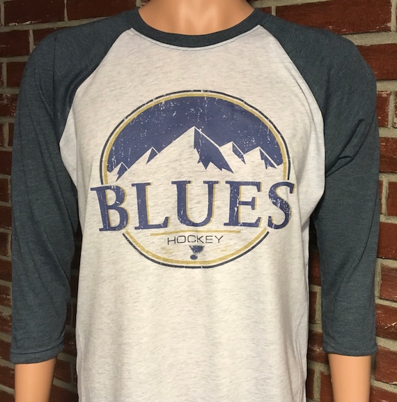 St. Louis Blues hockey raglan style t-shirt