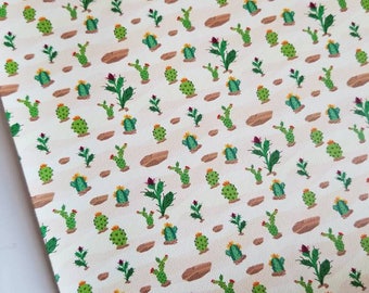 CACTUS- custom faux leather sheets,8x11 faux leather,cactus fabric, cactus material,cactus faux leather,vegan leather, material for earrings