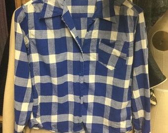 1950’s Checkered Blue and White