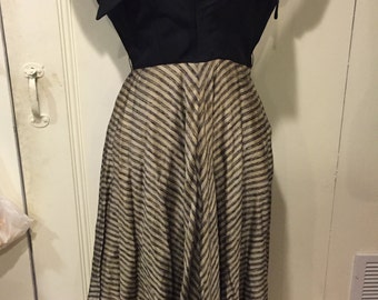 Beautiful 1940s dolman sleeve dress, AS IS