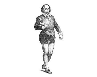 William SHAKESPEARE- CLING rubber STAMP by Cherry Pie R590