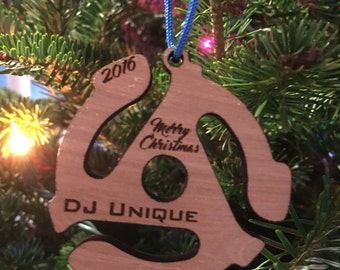 Christmas Ornament - Record 45 adapter