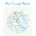 NARLY NARWHAL pre-printed embroidery fabric, hand embroidery, narwhal embroidery, modern embroidery design by StudioMME