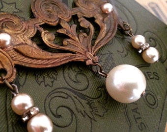 Vintage Assemblage Statement Necklace