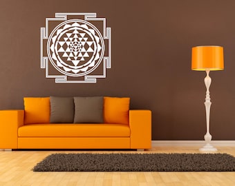Sri Yantra - Wall Decal - Wall Sticker spiritual sticker Shree Yantra!