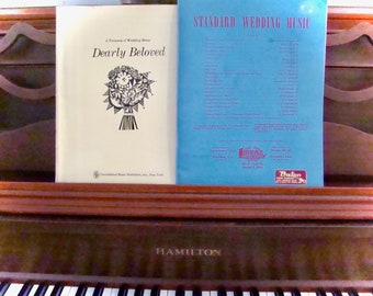 Wedding Music Books (2) for piano and organ accompaniment to vocal solo (lyrics in "Dearly Beloved")