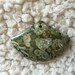 Rhyolite Rain Forest Jasper Pendant. Natural Stone Pendant, Green, Blue, Purple